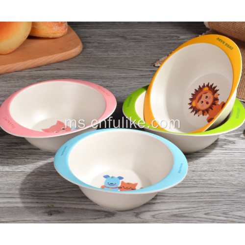 Kartun Haiwan Cute Bowl Binaural Plastik